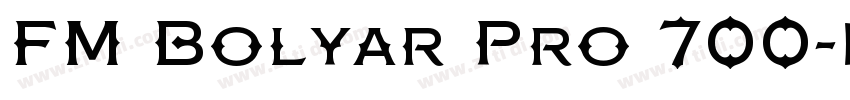 FM Bolyar Pro 700字体转换